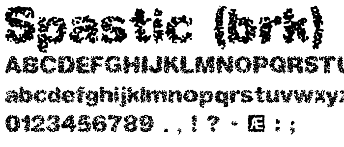 Spastic (BRK) font